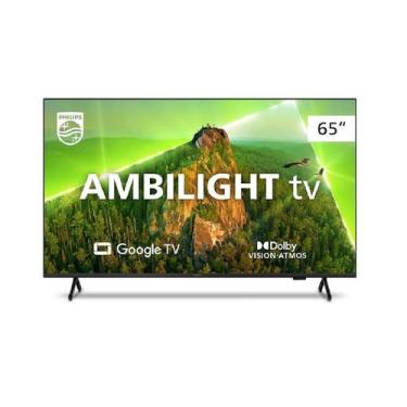 Imagem de Smart TV Philips Ambilight 65" 4K, Google TV, Comando de Voz