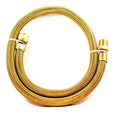 Imagem de Mangueira Flexível Gás 2,50mt 1/2 Mxf Malha Latão Int Cobre - Contufle