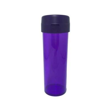 Imagem de 24 Garrafas Water Bio 500ml - lisas - Triplast, Roxo translúcido