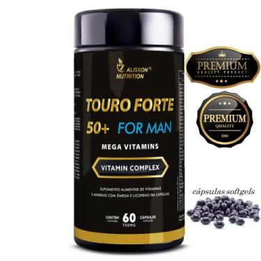 Imagem de Touro Forte 50+ For Man Mega Vitamins 60cápsulas Licopeno Boro Mangane