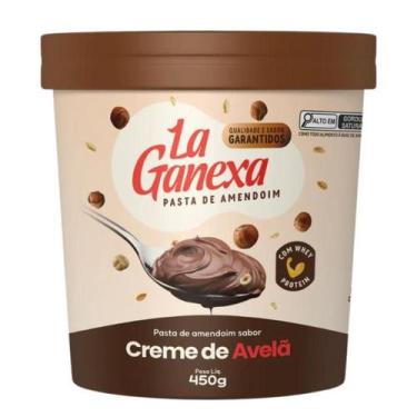 Imagem de Pasta de Amendoim Integral (450g) La Ganexa, Creme de Avelã