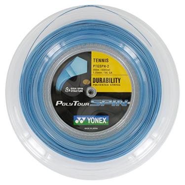Imagem de Corda de Tênis Yonex Poly Tour Spin 125 Rolo Azul,Azul,Rolo com 200 metros