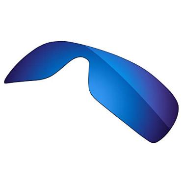 Imagem de Firtox Lentes polarizadas de substituição compatíveis com óculos de sol Oakley Batwolf OO9101 - azul esmagamento
