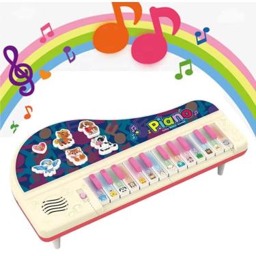 Imagem de Pianinho Piano Brinquedo Musical Criança Menina Menino Bebê