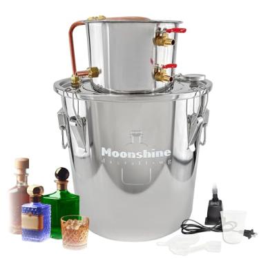 Imagem de Moonshine Still | Destilador de vinho com álcool | Kit de destilação | Aço inoxidável (5 galões (18 L))