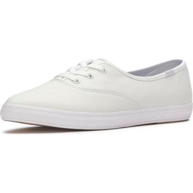 Imagem de Keds Camuto Group Tênis feminino Champion Point Low, Couro branco, 39