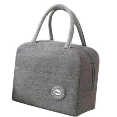 Imagem de Genérico Bolsa Termica Porta Marmita a Prova de Vazamentos Trabalho Academia Fitnnes Passeio Praia Termica Lancheira Termica Masculino e Feminino na Cor Cinza