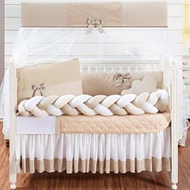 Imagem de Kit Berço Neutro Menina Menino 11 Peças + Naninha  - Emília Enxovais, 