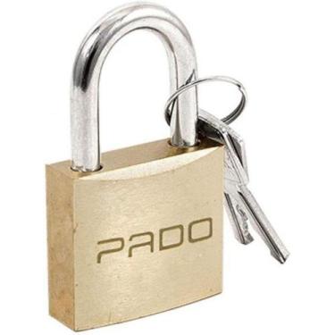 Imagem de Cadeado 60mm Tetra Pado Em Latão Com 2 Chaves Portão Casa 