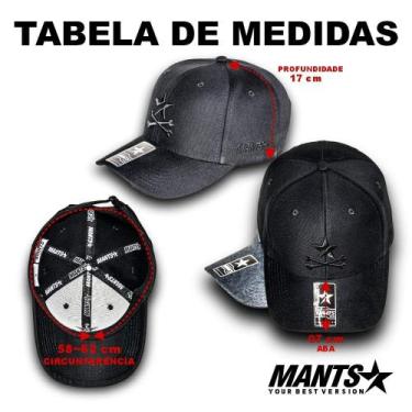 Imagem de Boné Baseball 06 Gomos Mants Clothing BMT-2503-PTO-6GO01