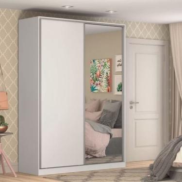 Imagem de Guarda-Roupa Solteiro com Espelho 2 Portas de Correr Rc2002