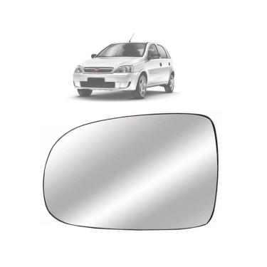 Imagem de Lente Retrovisor Chevrolet Corsa Montana 2002 até 2012 Esquerdo EB111