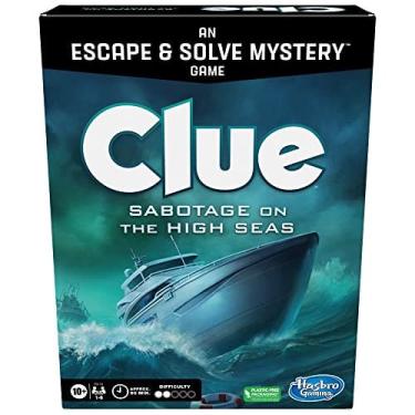 Imagem de Jogo de tabuleiro de pistas Sabotage em alto mar, Jogo de Fuga de Pistas, Jogos de Mistério de Assassinato, Jogo de tabuleiro familiar cooperativo, Id