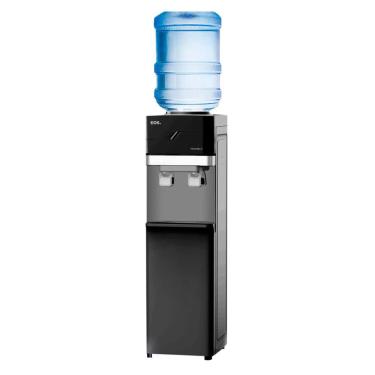 Imagem de Bebedouro de Coluna para Garrafão com Armário eos Mineralle Compressor Preto EBC01PCA 110V