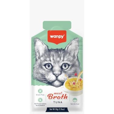 Imagem de Petisco Para Gatos Truly Wanpy Caldinho Sopa Super Premium Sabores Bacon Born (50g, Atum)