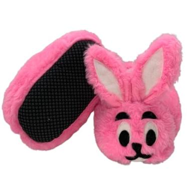 Imagem de Pantufa Rosa Infantil Coelho Menina Em Pelúcia Fofa (Rosa, BR, Criança de 1 a 3 anos, Numérico, M, 23)