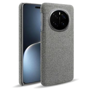 Imagem de Capa para Honor Magic 7 Pro,Capa desenhada em lona,Case Protetora Ultrafina com Empunhadura Macia,Design em Tecido Antichoque e Antiarranhões-Gray