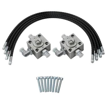 Imagem de 2pcs 3 Válvulas de Desviador de Vias Direciona Com Eficiência Os Fluidos Hidráulicos para Mini Escavadeiras Chinesas de 1-2 Toneladas de Mangueiras Flexíveis