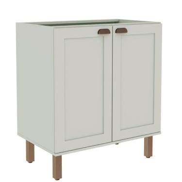 Imagem de Balcão de Cozinha Genialflex Iluminata 80 cm Hortelã