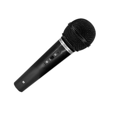 Imagem de Kit de Microfones Dinâmicos Profissionais, Conector P10, Karaokê, Corpo Metálico (2, preto)