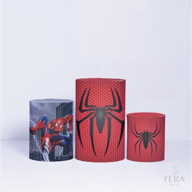 Imagem de Trio de Capa Cilindro para Festa Infantil Veste Fácil C/elástico Vingadores