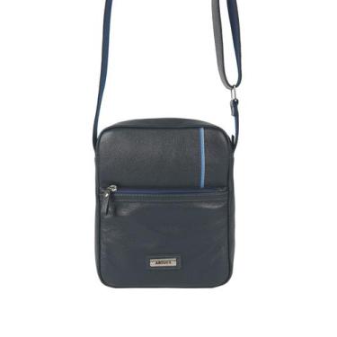 Imagem de Shoulder Bag Maxi em Couro Artlux 1304 -, Azul