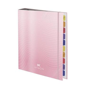 Imagem de Caderno Escolar Argolado Universitario Vision Rosa Bebe Dac