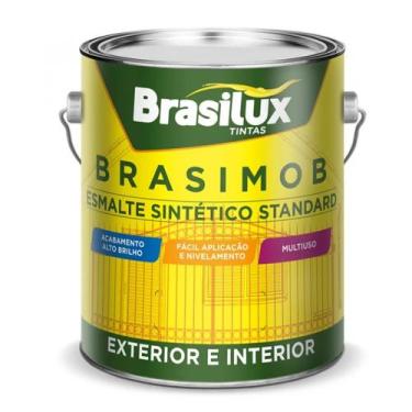 Imagem de Tinta Esmalte Brilhante 225ml - TODAS CORES - Brasilux, MARROM CONHAQU