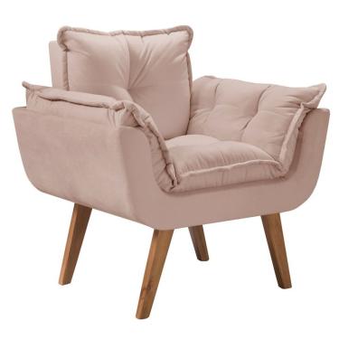 Imagem de Poltrona Pérola Suede Tecido Cappuccino