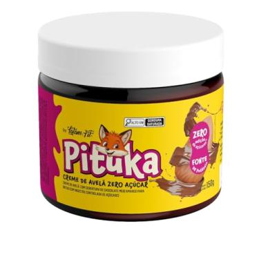 Imagem de Pituka Creme de Avelã Zero Açúcar, Cobertura de Chocolate Meio Amargo, 150g