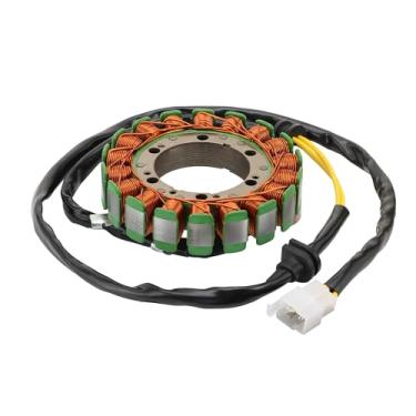 Imagem de GOOFIT Substituição da bobina de ignição do estator magnético do gerador de 3 fios para VT600 Shadow VLX 600 1999-2007 NV400 CJ CK Steed 400 NC26 1992-1993