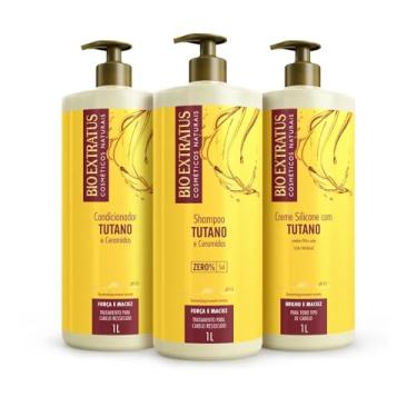 Imagem de Kit Bio Extratus Tutano (1L) Shampoo, Condicionador e Creme de Silicone