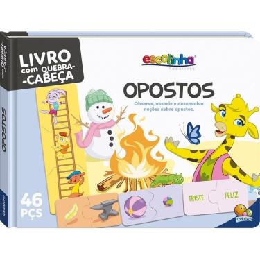 Imagem de Escolinha Todolivro: Opostos - Livro Com Quebra-cabeça