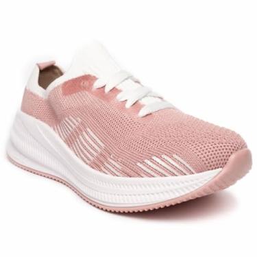 Imagem de Tênis Molekinha Infantil Gaspea Knit Osaka - Rosa - 36