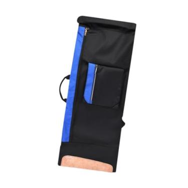 Imagem de simhoa Mochila de skate, bolsa de transporte para longboard, mochila de viagem de grande capacidade para entusiastas de patinação e viagens, Azul