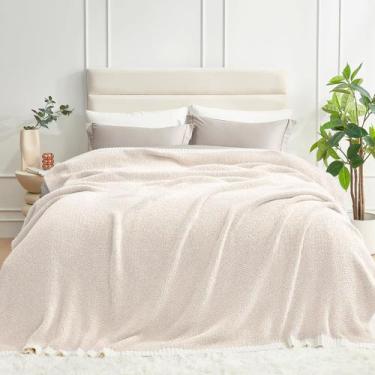 Imagem de Blanket Snuggle Sac Queen Size Oversize Microfiber Ivory
