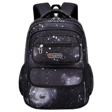 Imagem de Mochila Escolar Grande Menino Bolsa De Costas Moda Infantil Espaçosa T