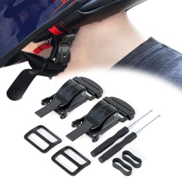 Imagem de JAGASOL Kit De Fivela Liberação Rápida Para Capacete Motocicleta, Acessórios Metal, Tira Queixo Substituição Argola Em D, Capacetes Até 1", Adequado Meio Inteiro, 2 Peças