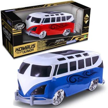 Imagem de Carrinho Kombi Esportiva Tunada Roda Livre de Brinquedo - Brinquemix, 