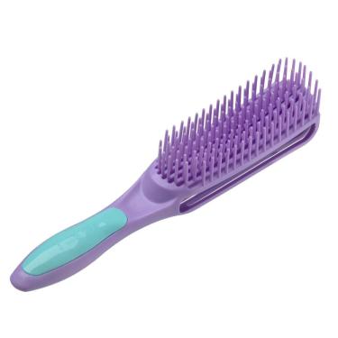 Imagem de Escova de Cabelo para Cabelos Cacheados Desembaraçadora Dompel Caracol Lilas