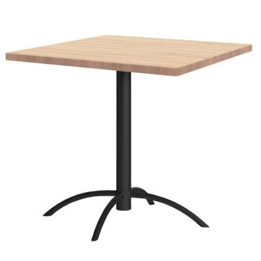 Imagem de Mesa de Jantar Quadrada 75,5x79cm Casual Preto/Pinus