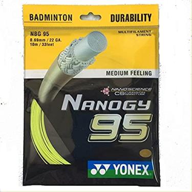 Imagem de Cordas de badminton Nanogy 95 da Yonex, Flash Yellow
