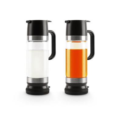 Imagem de Dispensador de xarope de café Aelga 360ml de vidro com alça preta, pac