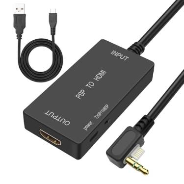 Imagem de MEIRIYFA Cabo adaptador conversor HDMI PSP2000/PSP3000 para HDMI para console de jogos portátil PSP2000/3000, acessórios compatíveis com 1080p/720p para monitor HDTV, projetor -9,84FT