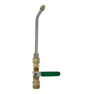 Imagem de Gralara Adaptador de mangueira para haste de lavadora de alta pressão, acessórios para lavagem de carros em casa e no quintal, 27 Cm 30 Graus M22