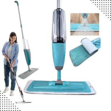 Imagem de Kit Mop Spray Mágico 3 em 1 com Reservatório de 400ml + Refil Extra – Esfregão Completo Lava, Enxágua e Seca (2)