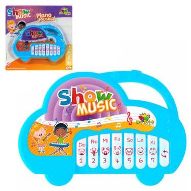 Imagem de Teclado Infantil Piano Musical Portátil Brinquedo Didático Sons Da Ani