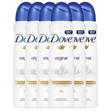 Imagem de Kit Com 6 Desodorante Dove Aerossol Original 150ml - 89g
