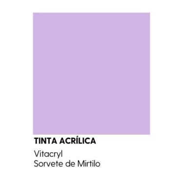 Imagem de Tinta Semibrilho Premium Violetas - Vitacryl, Sorvete de Mirtilo, 3,6 