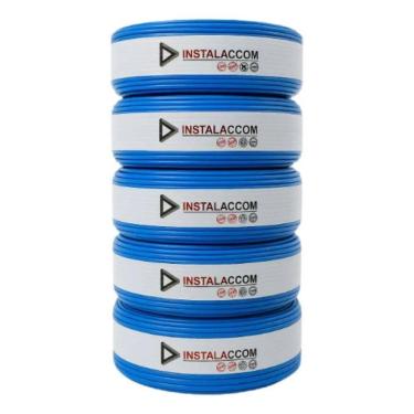 Imagem de Azul Fio Elétrico Cabo Flexível 2,5Mm Rolo 100 Metros